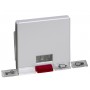 Клавиша Schneider Electric Aquadesign MTN343860 с прямоугольным окошком для символов, «под алюминий»