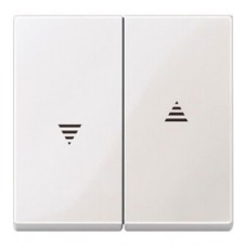 Клавіша подвійна для жалюзі SYSTEM M полярно-білий Merten, MTN432419