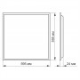 Матова LED панель Videx 48Вт 4100K (VL-Pb484W(2)) 2шт в упаковці