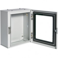 Металевий бокс Hager FL154A Orion Plus IP65 прозорі двері 350x300x160мм