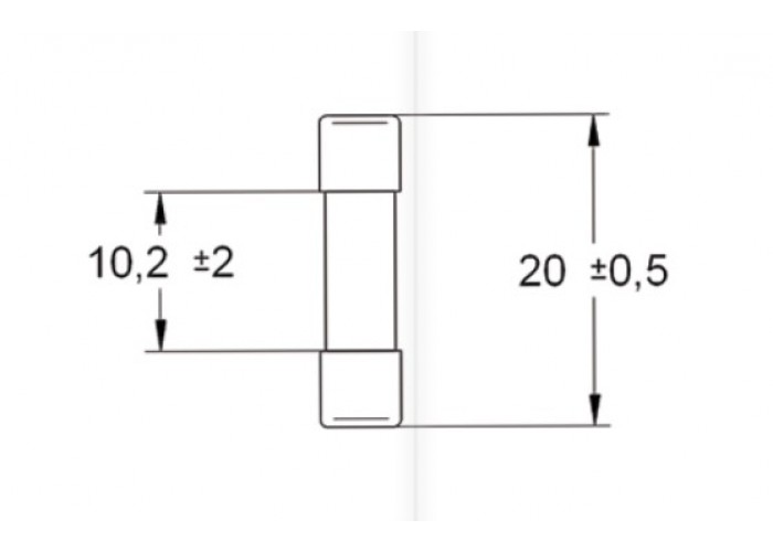 Міні-запобіжник ETI 006710051 CH 5x20 Т 3.15A/250V