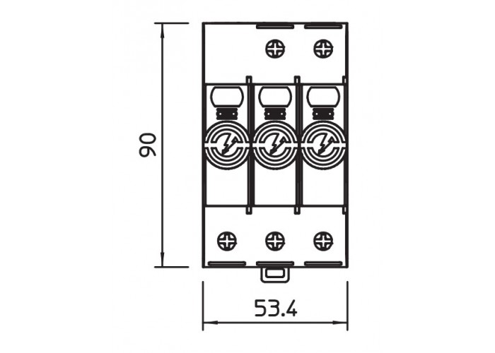 Обмежувач перенапруг OBO Bettermann (5093511) Тип I+II V50-3-280