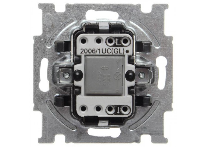 Однокнопковий вимикач ABB Basic 55 2CKA001012A2165 2006/1 UCGL-93-507 (шампань)