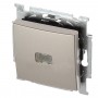 Однокнопковий вимикач ABB Basic 55 2CKA001012A2165 2006/1 UCGL-93-507 (шампань)