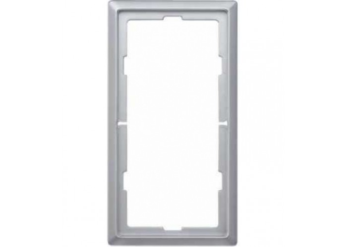 Рамка двойная без перегородки ARTEC алюминий Merten, MTN481860