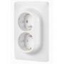 Двойная розетка Schneider Electric NU206718 (винтовой зажим) (алюминий)