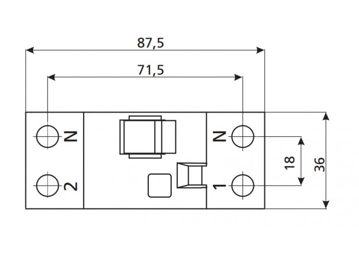 УЗО ETI 002062524 EFI-2 63/0.03 тип A (10kA)