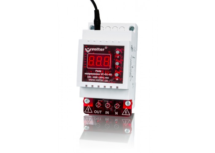 Реле напруги Volter VC-01-32T 32А (підключення трансформатора струму)