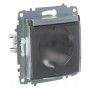 Розетка ABB Cosmo 619-011000-218 із кришкою (алюміній)
