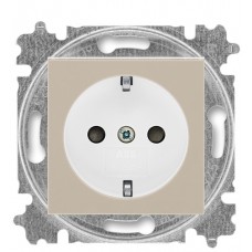 Розетка ABB Levit 5520H-A03457 18 зі шторками (макіято/білий)