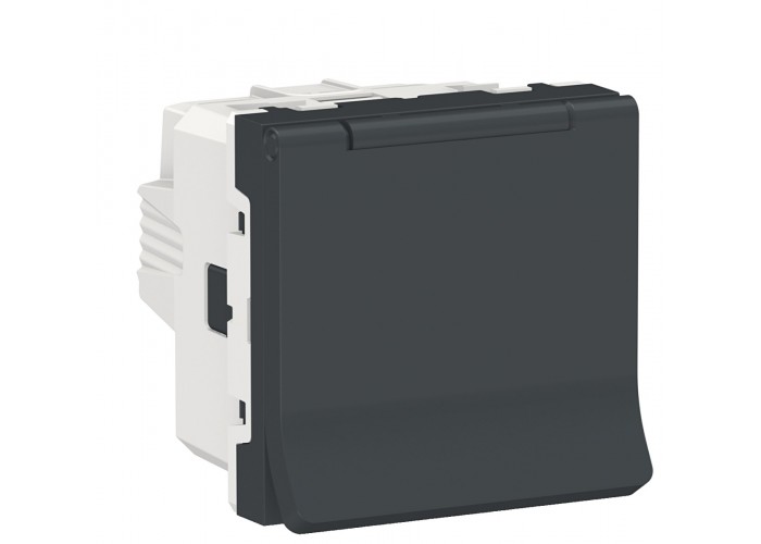 Розетка Schneider Electric NU303754TA (винтовой зажим) 16А (антрацит)