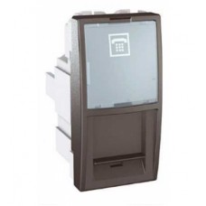 Розетка телефонна RJ-12, 6 конт. графіт Schneider Electric