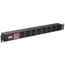 Серверний PDU-блок розподілу ITK PH12-8C131 на 8 місць C13 з вимикачем 1U (шнур 2м)