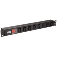 Серверний блок PDU ITK PH12-7C133 на 7 місць C13 з вимикачем 1U C14 (без шнура)