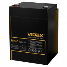 Свинцево-кислотний акумулятор Videx 6FM4.5 4.5мАг 12В (6FM4.5 1CB)