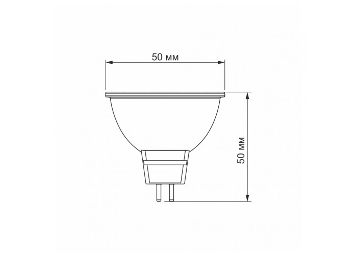 Світлодіодна лампа Videx MR16e GU5.3 6Вт 4100K (VL-MR16e-06534)