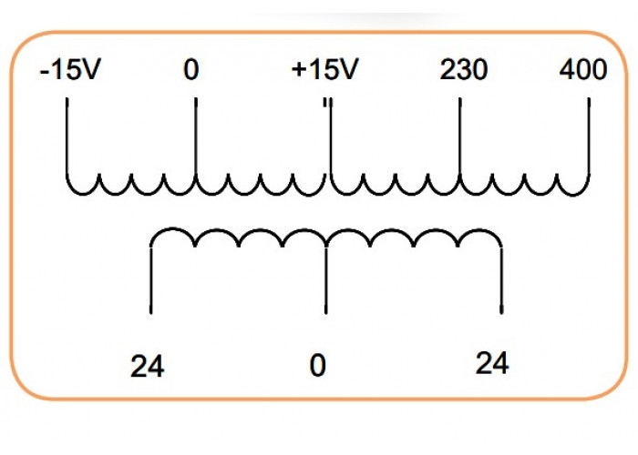 Трансформатор напряжения ETI 003801363 TRANSF EURO 1F 0-48V 160VA