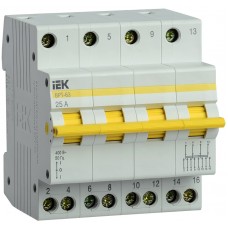 Трипозиційний роз'єднувач IEK MPR10-4-025 ВРТ-63 4P 25А