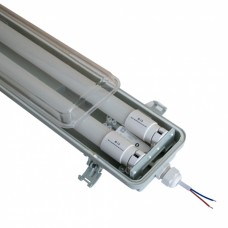 Удароміцний світлодіодний світильник Євросвітло LED-SH-40 PULS-10 2х18Вт 6400К 1200мм IP65 (53635)