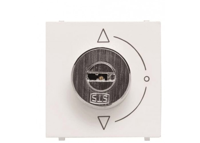 Вимикач ABB Zenit 2CLA225310N1101 N2253.1 BL з ключем з фіксацією на 3 положення (білий)