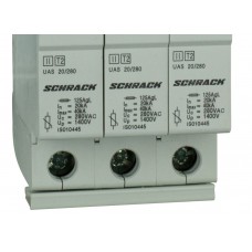 Захисний розрядник Schrack IS010448 UAS клас З 3P 25kA 280В