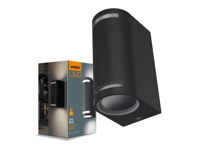 Зовнішній RGB світильник для підсвічування будівель Videx GU10x2 IP54 (VL-AR022B)