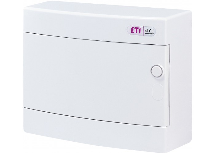 Зовнішній модульний щит ETI 001101006 ECT 12PO 12 М з білими дверцятами