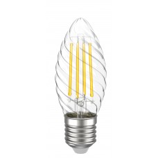 LED лампа IEK LLF-CT35-5-230-40-E27-CL CT35 (свічка кручена) 5Вт 230В 4000К E27 серія 360°