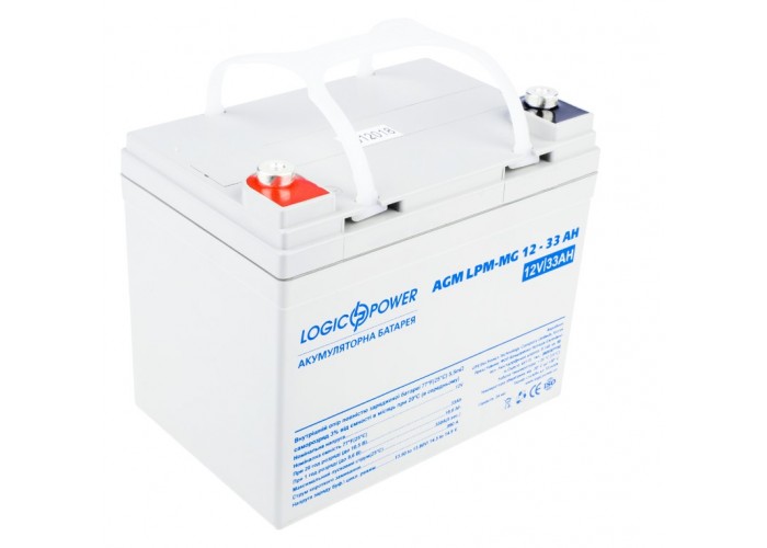 Акумулятор LogicPower AGM LPM-MG 12-33 AH 12В