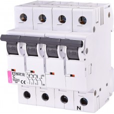 Автоматичний вимикач ETI 002136718 ETIMAT 10 3p+N C 25А (10 kA)
