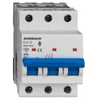 Автоматичний вимикач Schrack AM017304 10кА 4А 3P C