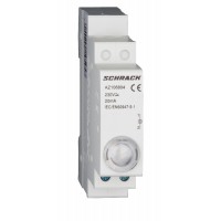 Білий модульний LED індикатор Schrack AZ106804 230В AC