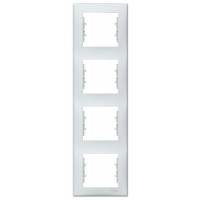 Чотиримісна вертикальна рамка Schneider Electric Sedna SDN5802033 (сіра)