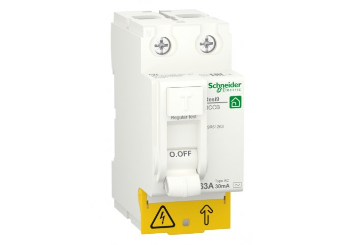 Диференціальне реле Schneider Electric R9R51263 RESI9 2P 63A 30мА АС
