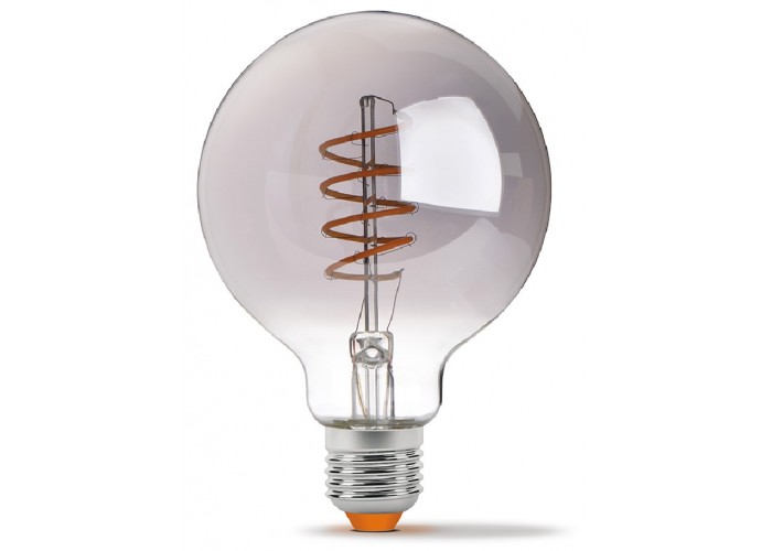 Диммована філаментна лампа Videx Filament G95FGD E27 4Вт 2100K (VL-G95FGD-04272) графіт