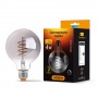 Диммована філаментна лампа Videx Filament G95FGD E27 4Вт 2100K (VL-G95FGD-04272) графіт