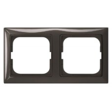Двомісна рамка ABB Basic 55 2CKA001725A1507 2512-95-507 (чорний шато)