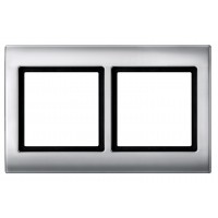 Двомісна рамка Schneider Electric Aquadesign MTN400260 (алюміній)