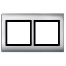 Двомісна рамка Schneider Electric Aquadesign MTN400260 (алюміній)