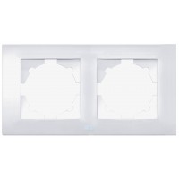Двопостова рамка ABB Cosmo 612-010200-226 (біла)