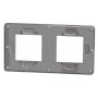 Двухпостовая рамка Schneider Electric NU280456 (хром/антрацит)