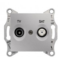 Кінцева TV/SAT розетка Schneider Electric Sedna SDN3401660 (алюміній)