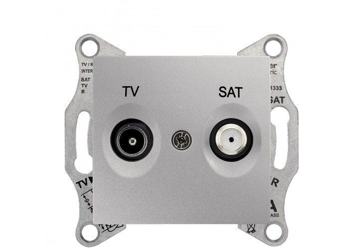 Концевая TV/SAT розетка Schneider Electric Sedna SDN3401660 (алюминий)