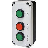 Кнопковий пост Eti ESB3-V7 Standart UP/STOP/DOWN зелена/червона/зелена (4771630)