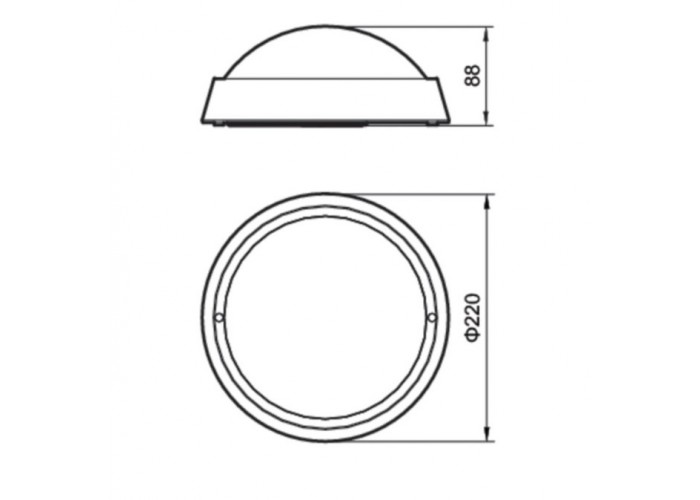 Круглый накладной уличный светильник Philips 911401735862 Signify 20Вт WT045C 230В 4000К IP65 (белый)