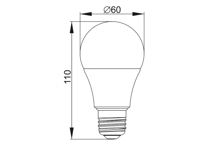 Лампа светодиодная IEK ECO A60 13Вт 6500К E27