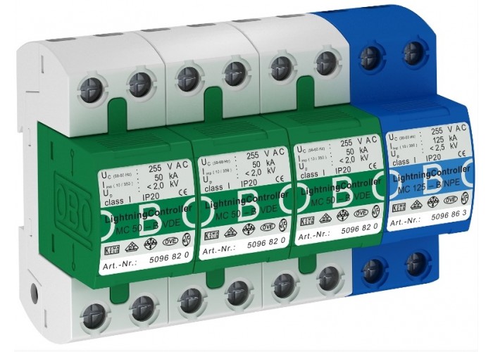 Обмежувач перенапруг OBO Bettermann (5096878) MC 50-B 3+1