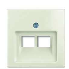 Одномісна двомодульна центральна плата ABB Basic 55 2CKA001753A0209 1803-02-96-507 (білий шале)
