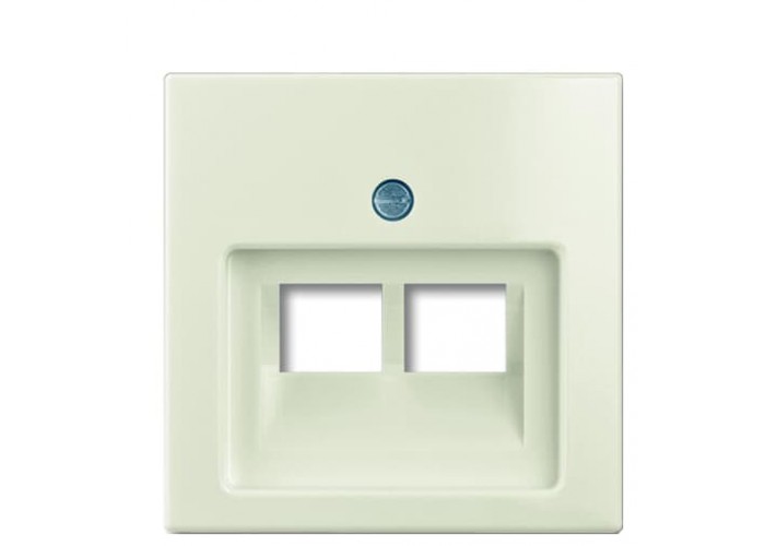 Одномісна двомодульна центральна плата ABB Basic 55 2CKA001753A0209 1803-02-96-507 (білий шале)