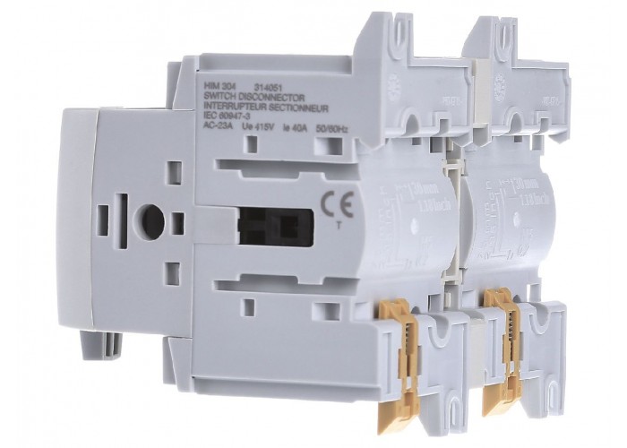 Перемикач Hager HIM304 I-0-II 40А 400/690В 3P 5м